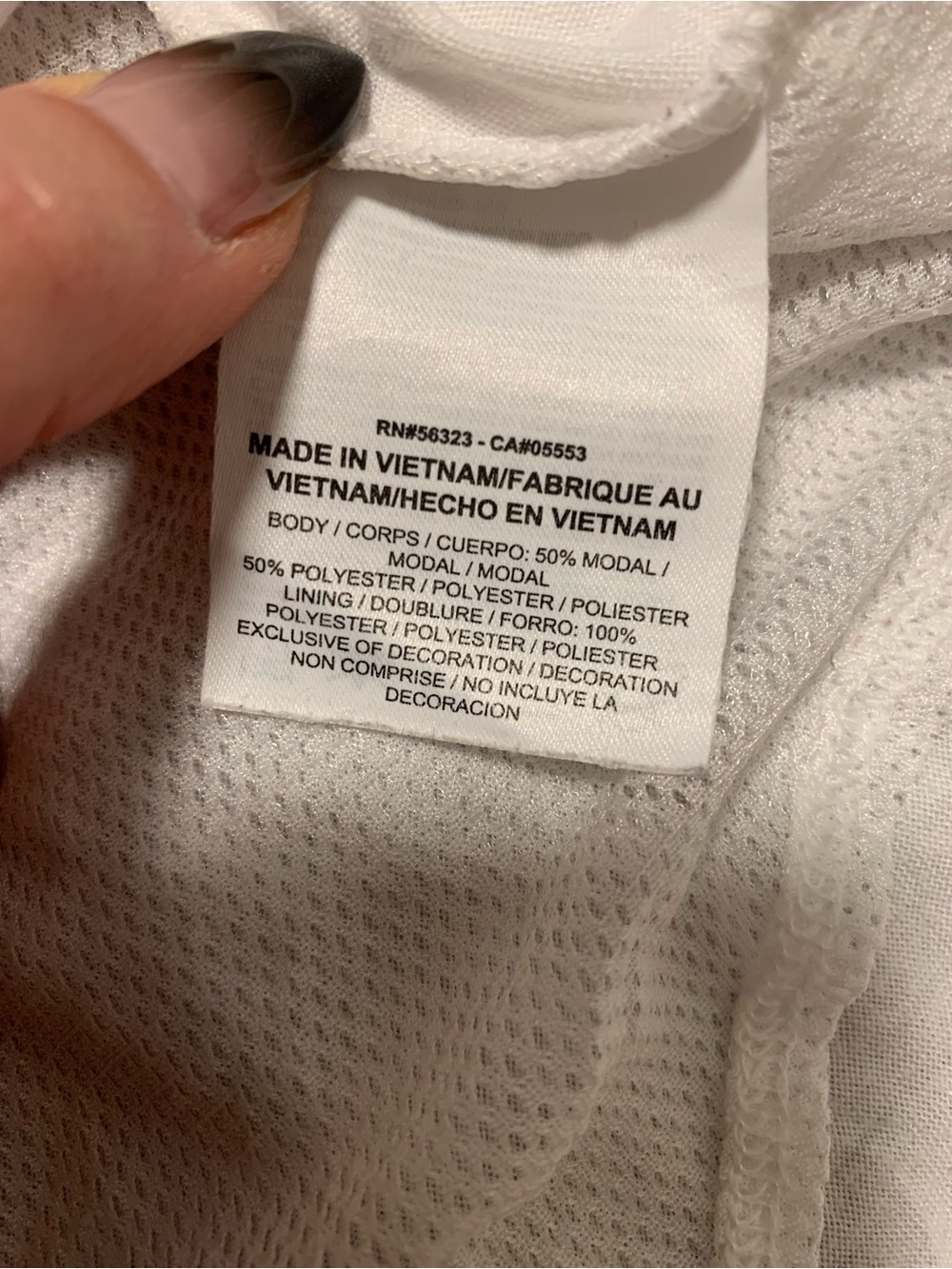 White Nike Racerback Tank Top - Picture 5 of 8